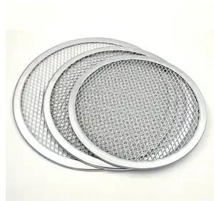 Kitchen Supplies Metal Non Stick Rack pizza screens free shipping Heat Resistance Pizza Mesh Screen Rack