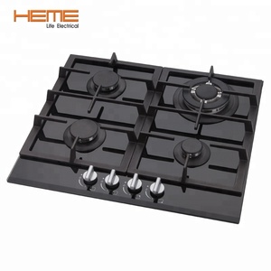 Electrodoméstico de Cocina, Placa de Cocción de <span class=keywords><strong>Gas</strong></span> Integrada de 60 cm y 8 mm de Grosor, con 4 Quemadores, Vidrio Templado, con Certificación CE - Product Image 2