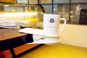 ที่วางแก้วแบบหนีบสุดสร้างสรรค์,ที่วางเครื่องดื่มกาแฟแล็ปท็อปตั้งโต๊ะ - Product Image 3