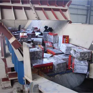 Machine de recyclage de batteries de déchets, équipement au plomb, 12 v, usine chinoise