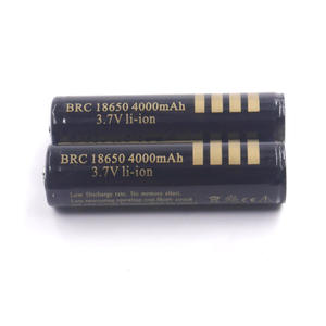 ブラックBRC18650 4000mAh 3.7V充電式リチウムイオンセルバッテリー内蔵放電および充電保護回路 - Product Image 5