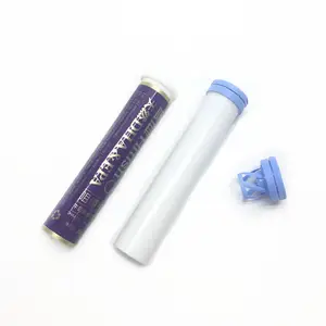 Atacado de plástico 60ml tubo de comprimidos efervescentes embalagem com logotipo personalizado