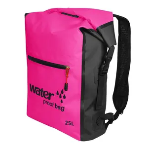 Angeln Kajakfahren Trocken taschen Ocean Beach Wasserdichter Rucksack 25L PVC Outdoor-Tasche Zum Schwimmen Bootfahren Surfen Segeln