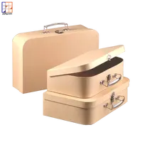 ब्राउन क्राफ्ट कागज की लुगदी घोंसले के शिकार सूटकेस बॉक्स Jinzheng पैकेजिंग OEM उपहार और शिल्प, खिलौने पैकेजिंग और भंडारण Recyclable JZ-C005
