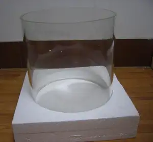 Vetro borosilicato cilindro con fondo piatto