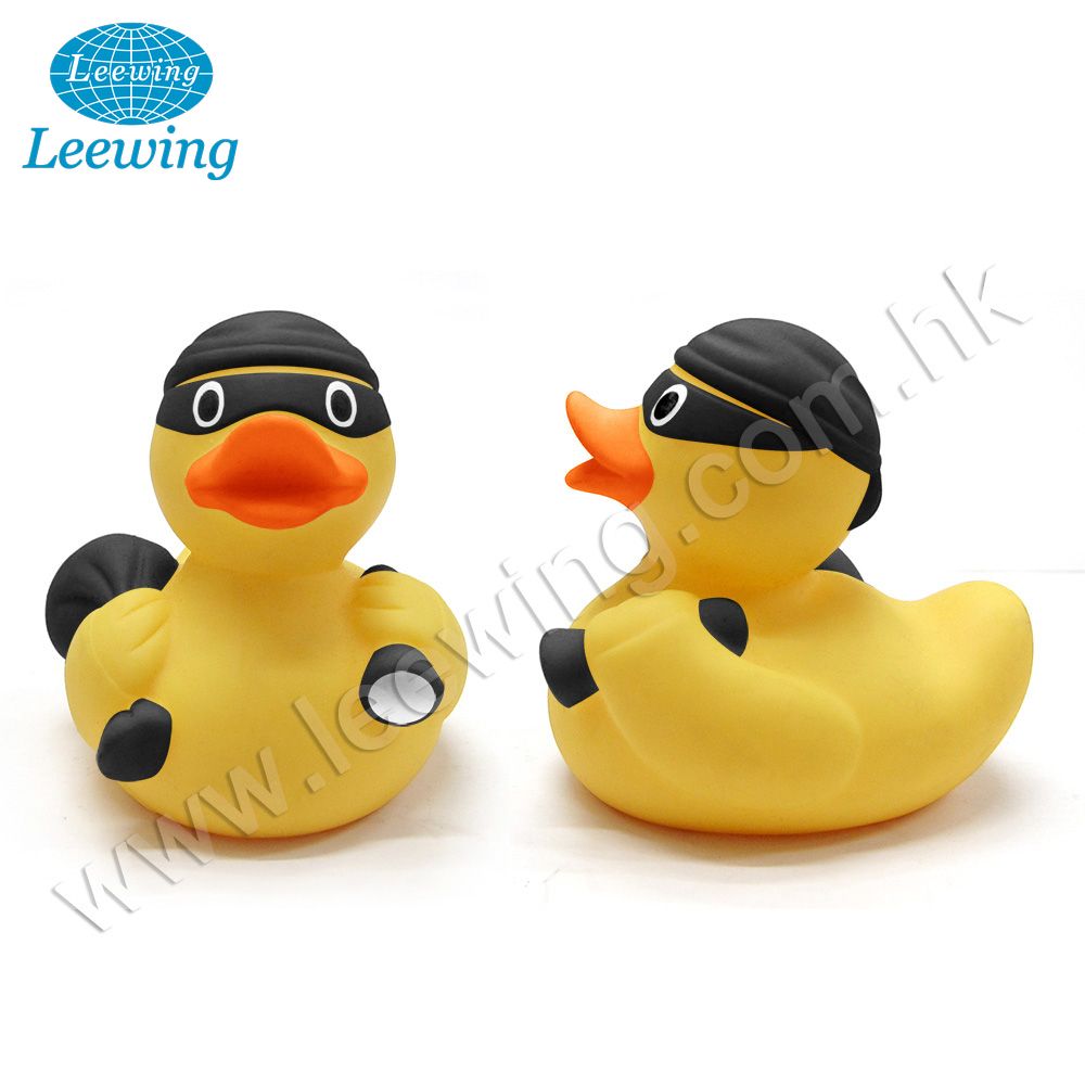 Экологичная виниловая игрушка для животных со скрипящим кражом желтой резиновой уткой на заказ