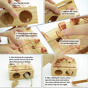 Humane Multi Catch Wooden Hole Rat Rodent Control Killer <strong>Mouse</strong> <strong>Trap</strong> - Product Image 3
