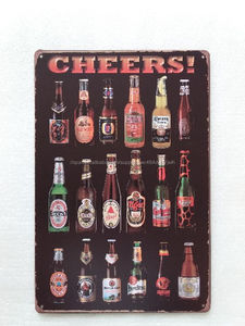 Cervezas del mundo del Vintage Cartel de chapa de Metal Cartel Del Arte Decoración Del Hogar House Cafe Bar signos - Product Image 5