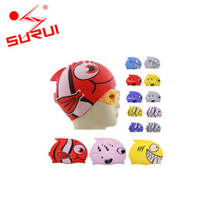 Sporti Enfants Silicone Drôle Cool Bonnets <span class=keywords><strong>De</strong></span> <span class=keywords><strong>Bain</strong></span> Poissons Bonnets <span class=keywords><strong>De</strong></span> <span class=keywords><strong>Bain</strong></span> - Product Image 3