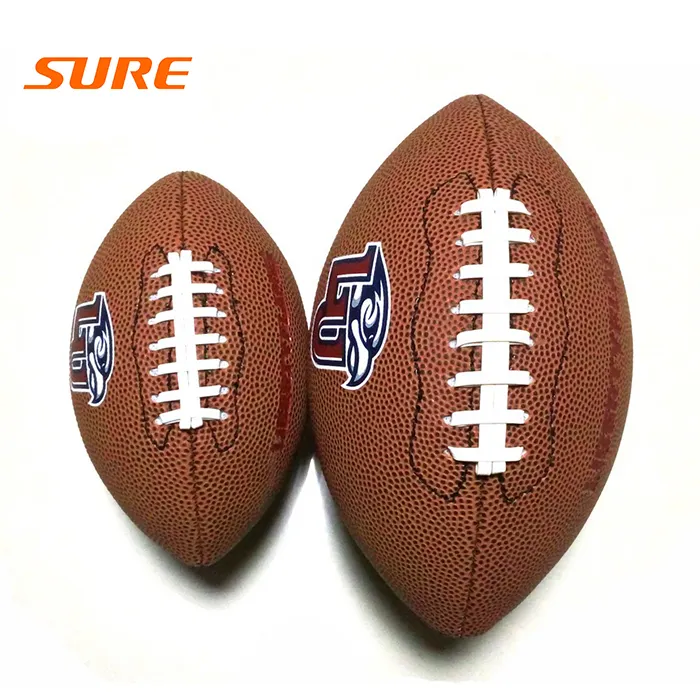 Football americano full size super grip in pelle di alta qualità per uomo youth junior peewee