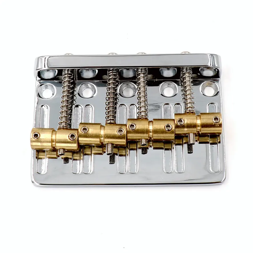 Bass Bridge Diy Hardware Accessoires 4 String Messing Zadel Bass Bridge Voor Verkoop