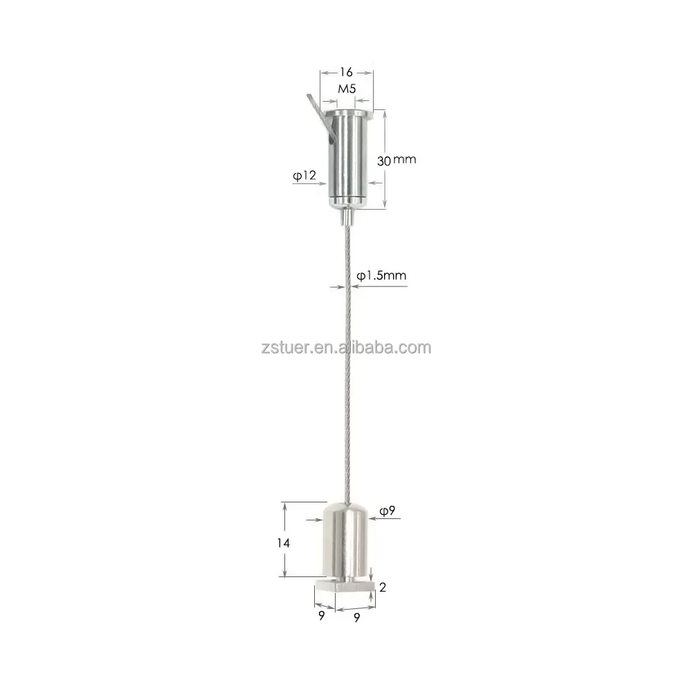 Adjustable Lighting Pvc Cable Ceiling Hanger