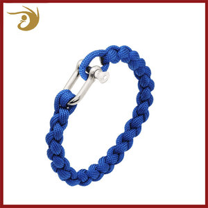 Supervivencia Cordón Del Paracaídas Pulsera, Encantos Para Hacer Una Pulsera Del Paracord <span class=keywords><strong>Militar</strong></span> de Acero Inoxidable Fabricante - Product Image 1
