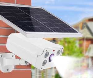 Camera Giả Không Dây Chạy Bằng Năng Lượng Mặt Trời Ngoài Trời Đèn An Ninh Báo Động Cảm Biến Âm Thanh Loa Ghi Âm Năng Lượng Mặt Trời Đèn Camera Năng Lượng Mặt Trời - Product Image 2