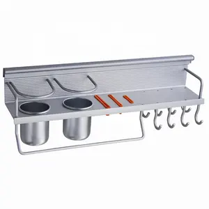 KEDAH wand montiert küche regal organizer utensil gewürz lagerung rack regal mit haken küche rack