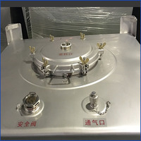 Réservoir IBC en acier inoxydable de qualité alimentaire SUS304 Wanlong / Conteneur de réservoir / Réservoir TOT 1000L Écologique Empilable sur chariot élévateur à 4 voies