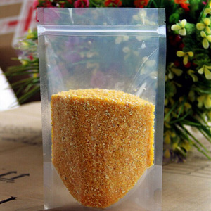 Resealable Zip lock Doypack Stand Up Pouch Clear Transparent Plastic Packaging Bag With Zipper