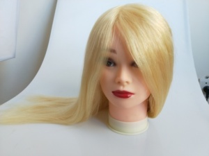 Commercio all'ingrosso testa la Formazione Dei Capelli Umani Biondi, Scuola di Bellezza Teste di Manichino, 100% Umani di <span class=keywords><strong>Parrucchiere</strong></span> Testa di Formazione Con I Capelli Biondi - Product Image 4