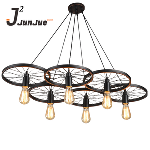 Đèn Chùm Trung Sơn Treo Mặt Dây Đèn Edison Bóng Đèn Trang Trí Nội Thất Trong Nhà Xe Đạp Công Nghiệp Sắt Mặt Dây Đèn - Product Image 1