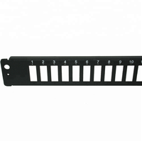 1U 6 Port 12 Port Adaptor Serat Optik Panel Terpasang Konektor Plat Adaptor Rak Panel Patch dengan Adaptor