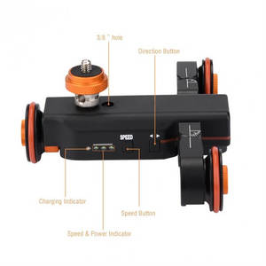 Plataforma Rodante Eléctrica de 3 Ruedas con Control Remoto Manual para Teléfono Inteligente, Cámara DSLR Profesional - Product Image 6