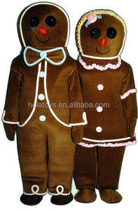 Disfraz de Mascota de hombre de pan de jengibre/disfraz de Navidad para adulto