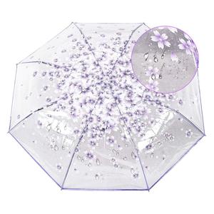Ovida Nouveauté <span class=keywords><strong>Parapluie</strong></span> de voyage transparent à 3 plis en polyester POE de 21 pouces avec logo personnalisé - Product Image 6