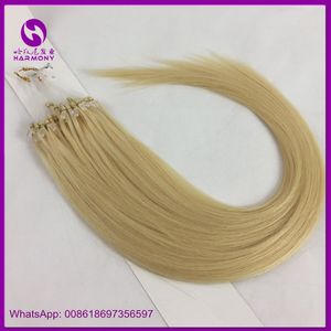 Easy Loop-extensiones de cabello con microeslabones y cierre de cuentas, 100% virgen, Remy, humano, brasileño, más de 12 meses - Product Image 5
