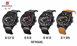 <span class=keywords><strong>Orologio</strong></span> da Polso NAVIFORCE 9068 <span class=keywords><strong>L</strong></span> in Pelle per Uomo, Quarzo, 24 Ore, Data, Impermeabile, Sportivo, Relogio Masculino - Product Image 6