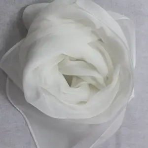 Lenço de seda da chiffon personalizado, lenço em branco