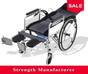 Silla de ruedas Manual, reclinable, cómoda, con bandeja