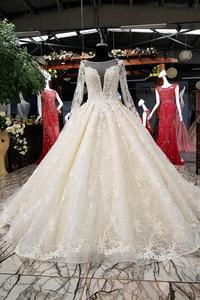 Elegante Manica Lunga <span class=keywords><strong>Sexy</strong></span> Su Ordinazione Abito <span class=keywords><strong>Da</strong></span> <span class=keywords><strong>Sposa</strong></span> - Product Image 5