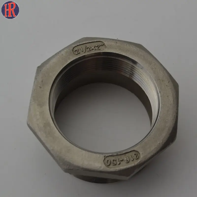 Stainless steel safety hose clamp threaded pipe fittings