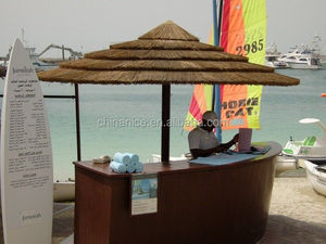 Gazebo con Ombrelloni in Paglia Sintetica per Bar sulla Spiaggia - Product Image 2