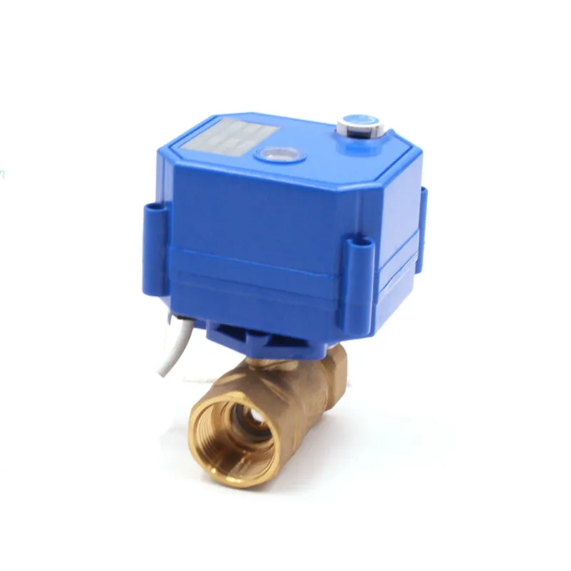 electric water ball valve with manual function electric water valve flow control 5V 12V 24V 110V 220V micro valve 12v