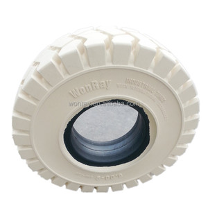 Pneu industriel blanc 18x7-8 Pneu plein pour chariot élévateur 18*7-8 Pneu de <span class=keywords><strong>roue</strong></span> arrière - Product Image 4