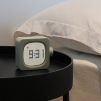 Inteligente noche luz USB carga Digital cúbicos Mini reloj de alarma