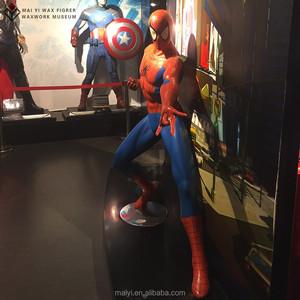 Spider Man Animatie Film Wax Figuur Silicone Standbeeld