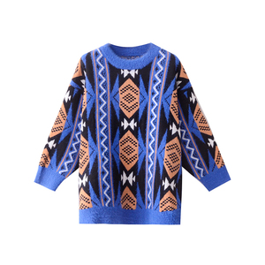 Custom Jacquard Knitted <strong>Couple</strong> Ugly Winter <strong>Christmas</strong> Argyle Pattern Family O-neck Long Sleeve Woman Pullover Sweater <strong>Jumper</strong> - Product Image 1