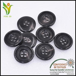 Negro ronda botones <span class=keywords><strong>de</strong></span> cuerno <span class=keywords><strong>de</strong></span> vaca para <span class=keywords><strong>las</strong></span> señoras traje - Product Image 6