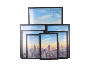 Noir A4/A5 décoration de la maison cadre photo MDF <span class=keywords><strong>toile</strong></span> verticale horizontale affichage mural peint à la main cadre Photo <span class=keywords><strong>pour</strong></span> tenture murale - Product Image 5
