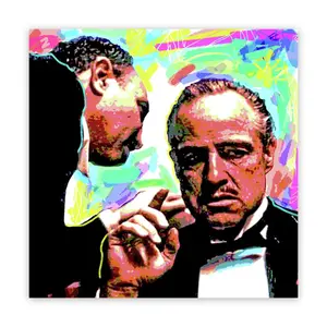 hot sales Classical people godfather art wall hanging hand painting