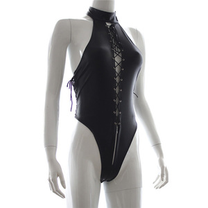 Ropa de Bondage para uñas de cuero para mujer, lencería de cuello esclavo, ataduras, ropa para fetiche - Product Image 1