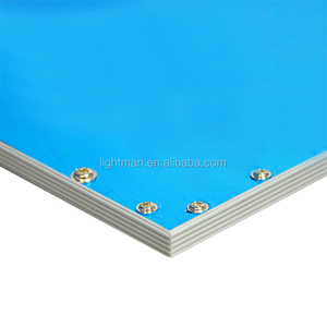 Placa de difusão de armação de prata, 40w, placa quadrada, led, iluminação de teto 620x620 - Product Image 3