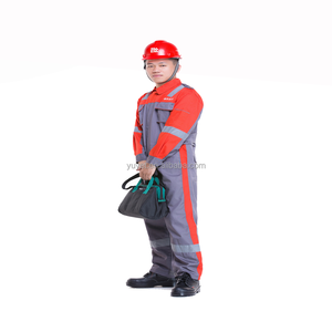 Cotton Flame Resistant Antistatic Reflective Safety <strong>Coverall</strong> - Product Image 3