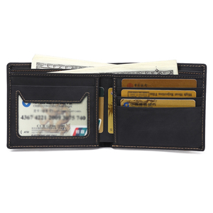 JOYIR venta al por mayor <span class=keywords><strong>100</strong></span>% <span class=keywords><strong>de</strong></span> cuero Real boleto carteras China Clip carteras y monederos para los hombres - Product Image 4