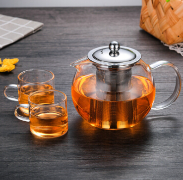 Glass Teapot with Removable Infuser, 45oz Blooming and Loose Leaf Tea Pot Safe Tea Pot and Tea Strain