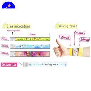 Pulseras de Papel Tyvek Dupont Desechables Personalizadas con Espacio para Código, para Eventos y <span class=keywords><strong>Entradas</strong></span> de Parques de Atracciones, Rollo de Pulseras de Tyvek - Product Image 5