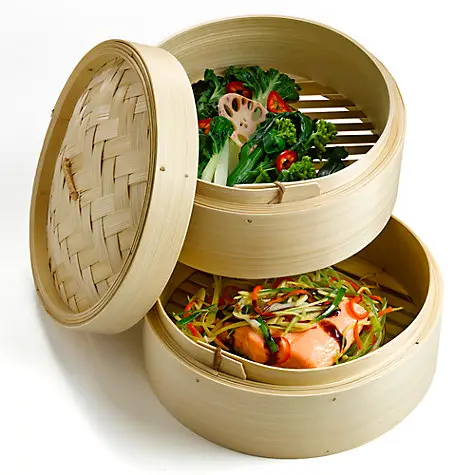 High Quality Bamboo Food Steamer Lifestyle Cookware