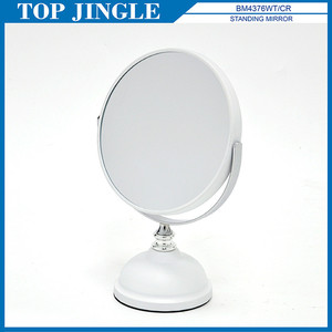 Miroir de bureau élégant 2 en 1 avec revêtement blanc - Product Image 1